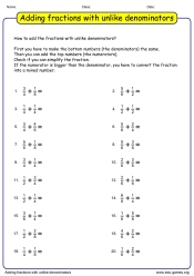 The Best Free Fraction Worksheet Generators | The Site for Free