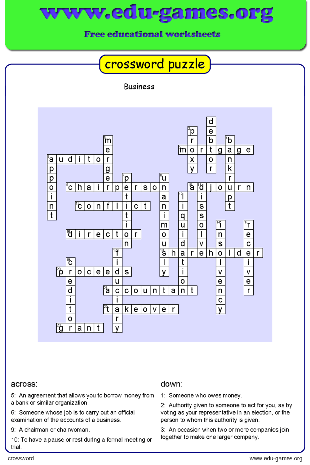 crossword puzzle maker free print