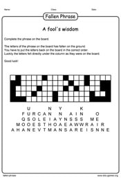 Play Fallen Phrase Online | Free Word Puzzle Game — No Sign-up